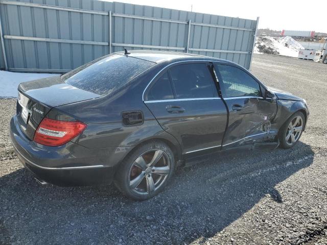 WDDGF8FB2CA602617 - 2012 MERCEDES-BENZ C 250 4MATIC BLACK photo 3