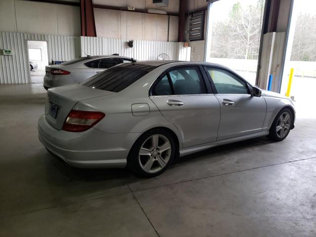 WDDGF5EB5BA477725 - 2011 MERCEDES-BENZ C 300 SILVER photo 3