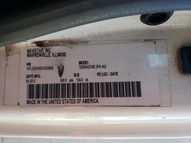 1HTJSSKH6DH202669 - 2013 INTERNATIONAL TERRASTAR WHITE photo 12