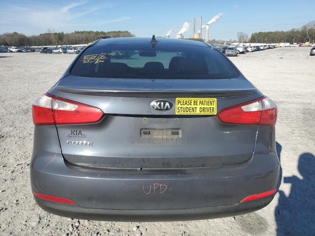 KNAFX4A60F5416297 - 2015 KIA FORTE LX GRAY photo 6