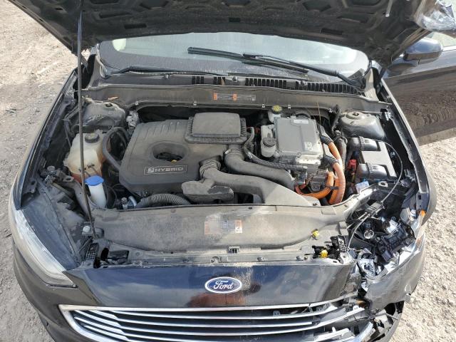 3FA6P0LU4KR257420 - 2019 FORD FUSION SE BLACK photo 11