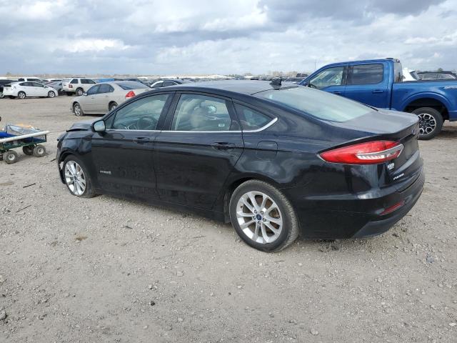 3FA6P0LU4KR257420 - 2019 FORD FUSION SE BLACK photo 2