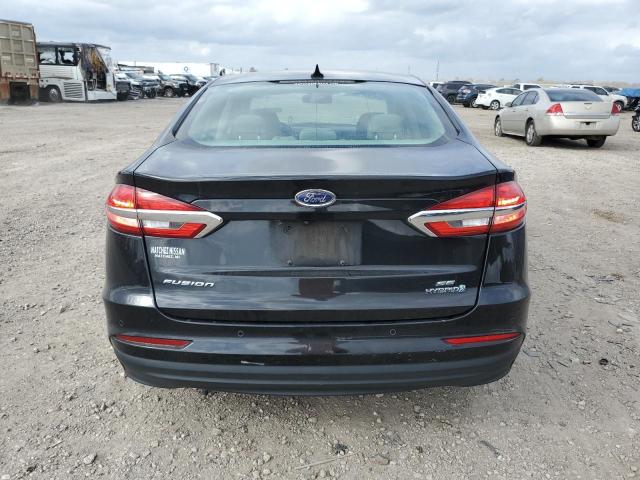 3FA6P0LU4KR257420 - 2019 FORD FUSION SE BLACK photo 6