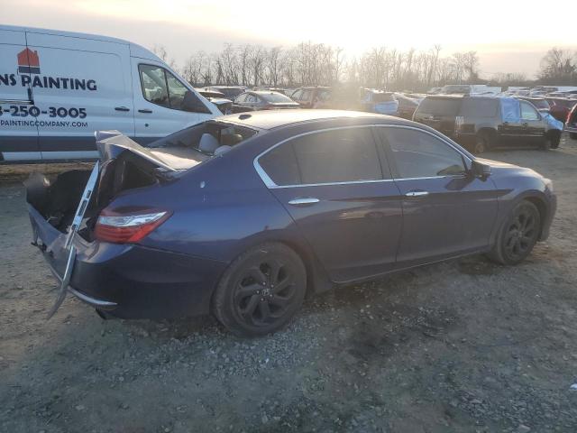 1HGCR2F79HA212180 - 2017 HONDA ACCORD EX BLUE photo 3