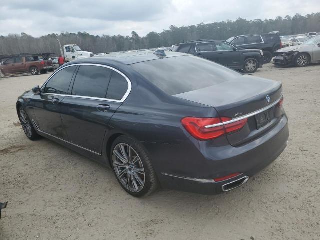 WBA7E4C59JGV24011 - 2018 BMW 740 XI GRAY photo 2