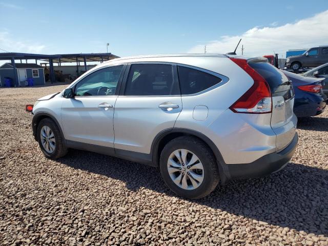 2HKRM4H74DH650513 - 2013 HONDA CR-V EXL SILVER photo 2