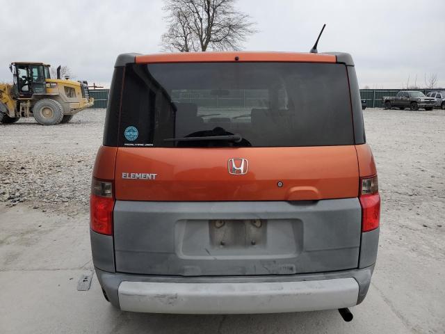 5J6YH28325L031871 - 2005 HONDA ELEMENT LX ORANGE photo 6