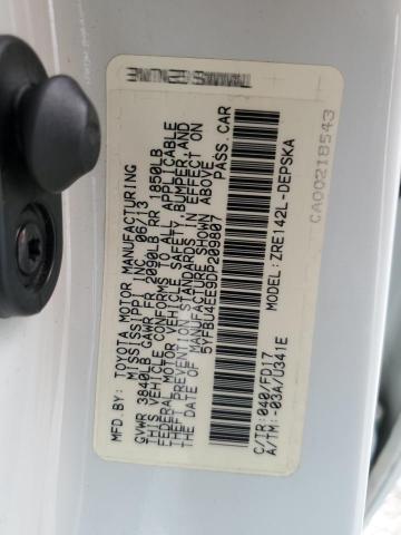 5YFBU4EE9DP209807 - 2013 TOYOTA COROLLA BASE WHITE photo 13