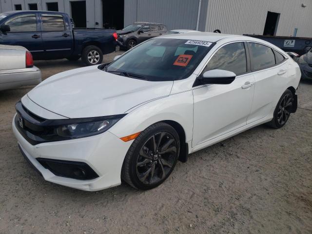 2HGFC2F82LH510698 - 2020 HONDA CIVIC SPORT WHITE photo 1