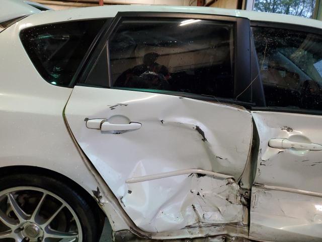 JM1BK34L081179459 - 2008 MAZDA SPEED 3 WHITE photo 10