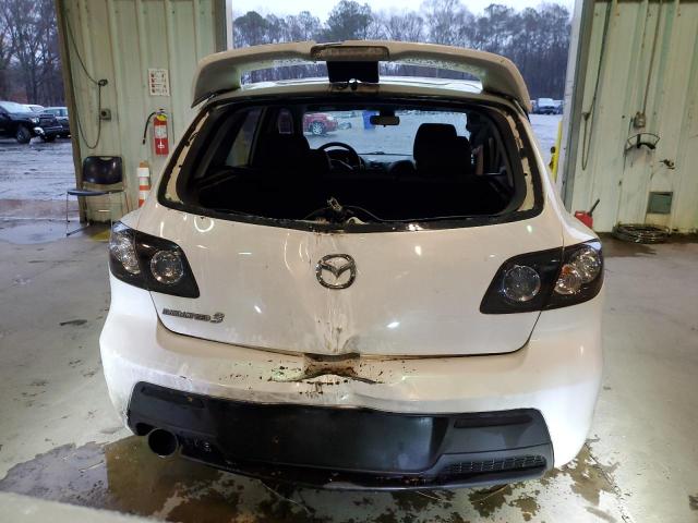 JM1BK34L081179459 - 2008 MAZDA SPEED 3 WHITE photo 6