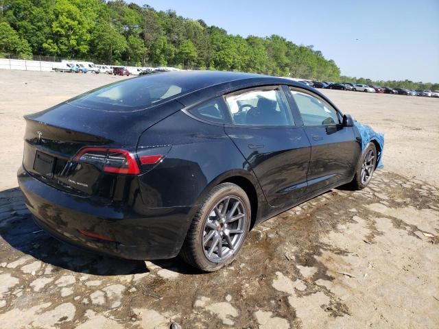 5YJ3E1EB5NF288797 - 2022 TESLA MODEL 3 BLACK photo 3