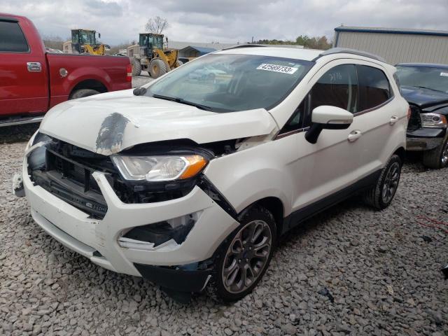 MAJ3S2KE5KC260476 - 2019 FORD ECOSPORT TITANIUM WHITE photo 1