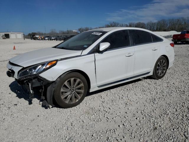 5NPE34AF5HH436882 - 2017 HYUNDAI SONATA SPORT WHITE photo 1