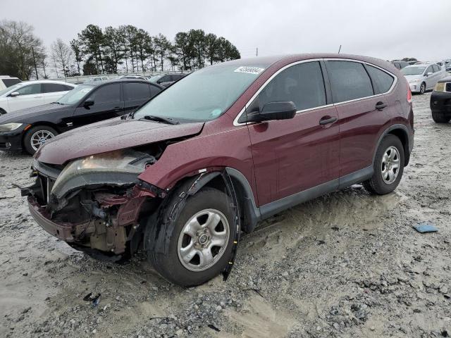 5J6RM3H33EL033523 - 2014 HONDA CR-V LX BURGUNDY photo 1