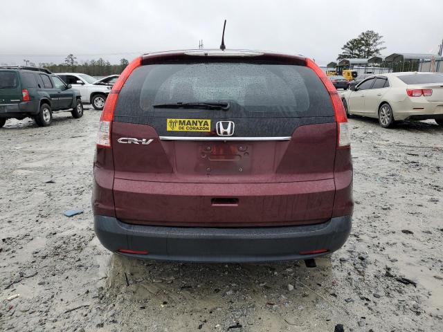 5J6RM3H33EL033523 - 2014 HONDA CR-V LX BURGUNDY photo 6