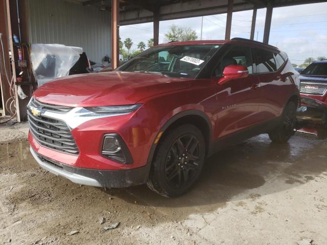 3GNKBDRS0NS171174 - 2022 CHEVROLET BLAZER 3LT RED photo 1