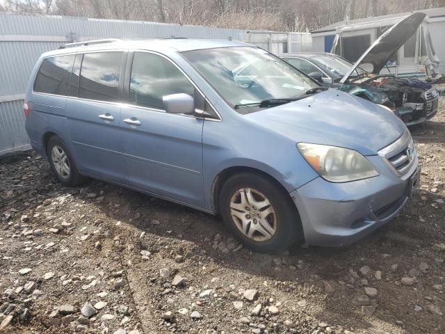 5FNRL38497B058269 - 2007 HONDA ODYSSEY EX BLUE photo 4