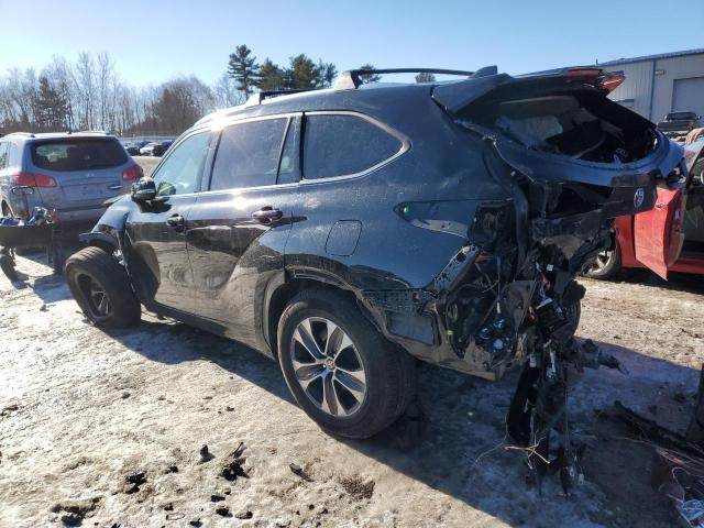 5TDGZRBH4LS001214 - 2020 TOYOTA HIGHLANDER XLE BLACK photo 2