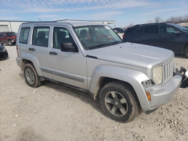 1J8GN28K18W144210 - 2008 JEEP LIBERTY SPORT SILVER photo 4