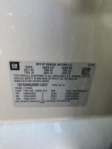 1GYS3HKJ5GR112927 - 2016 CADILLAC ESCALADE ESV LUXURY TAN photo 14