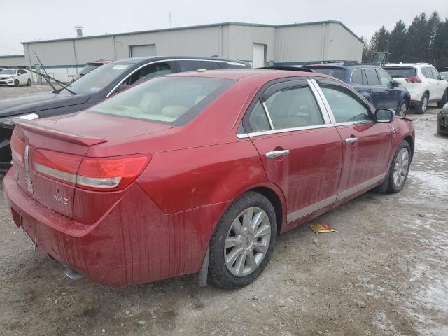 3LNHL2GC6BR757294 - 2011 LINCOLN MKZ RED photo 3