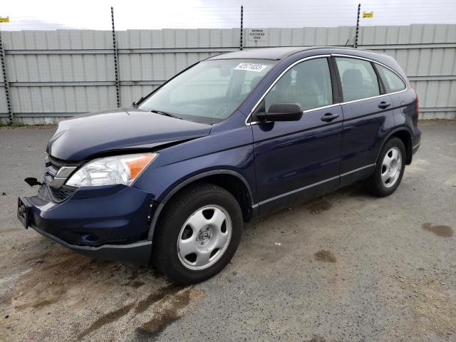 5J6RE3H38AL036859 - 2010 HONDA CR-V LX BLUE photo 1