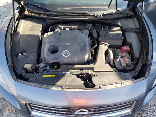 1N4AA5AP2AC816756 - 2010 NISSAN MAXIMA S GRAY photo 11