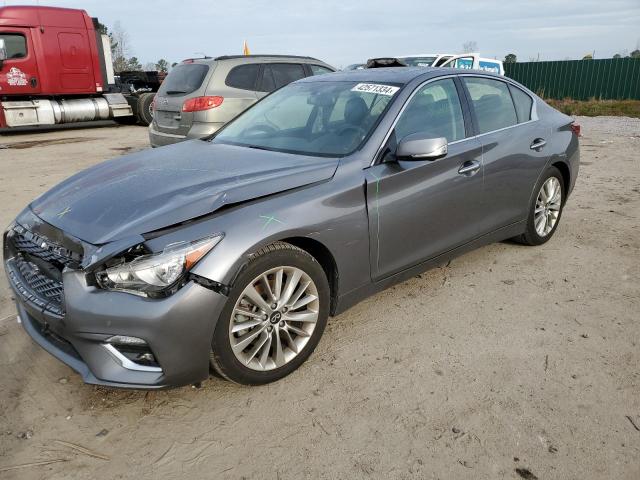 JN1EV7BP1MM707412 - 2021 INFINITI Q50 LUXE SILVER photo 1