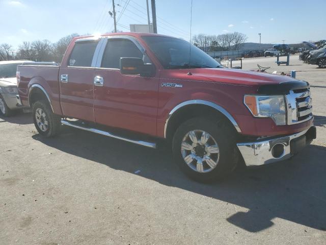 1FTRW12829FA05564 - 2009 FORD F150 SUPERCREW RED photo 4