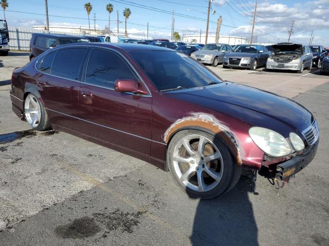 JT8BL69SX10006699 - 2001 LEXUS GS430 430 MAROON photo 4