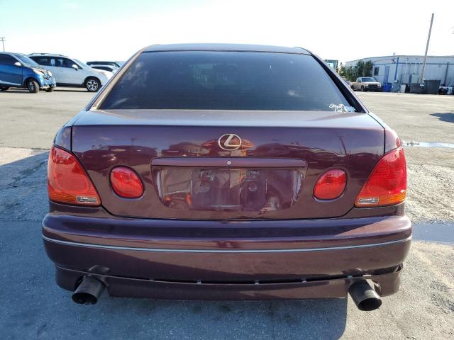 JT8BL69SX10006699 - 2001 LEXUS GS430 430 MAROON photo 6