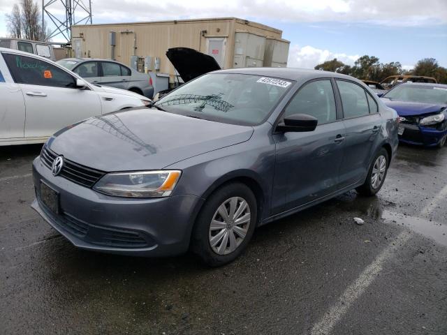 3VW2K7AJXEM242248 - 2014 VOLKSWAGEN JETTA BASE GRAY photo 1