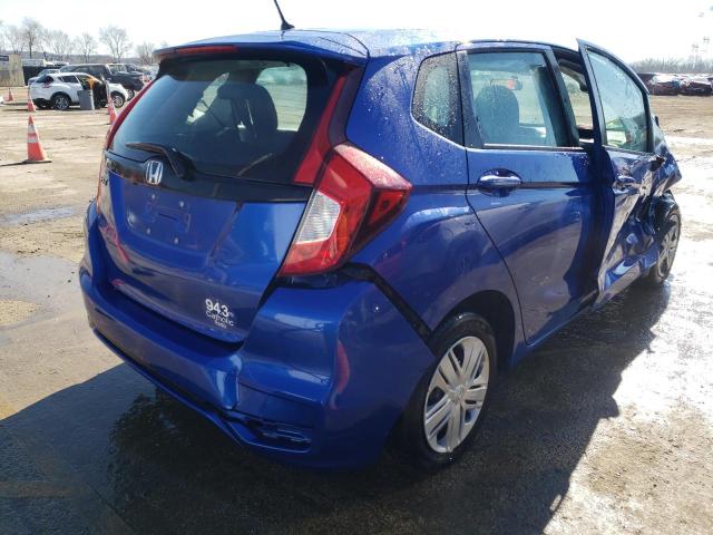 3HGGK5H45KM722160 - 2019 HONDA FIT LX BLUE photo 3