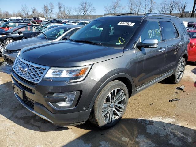 1FM5K8HT0HGA11415 - 2017 FORD EXPLORER PLATINUM GRAY photo 1