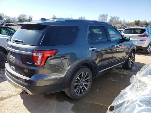 1FM5K8HT0HGA11415 - 2017 FORD EXPLORER PLATINUM GRAY photo 3