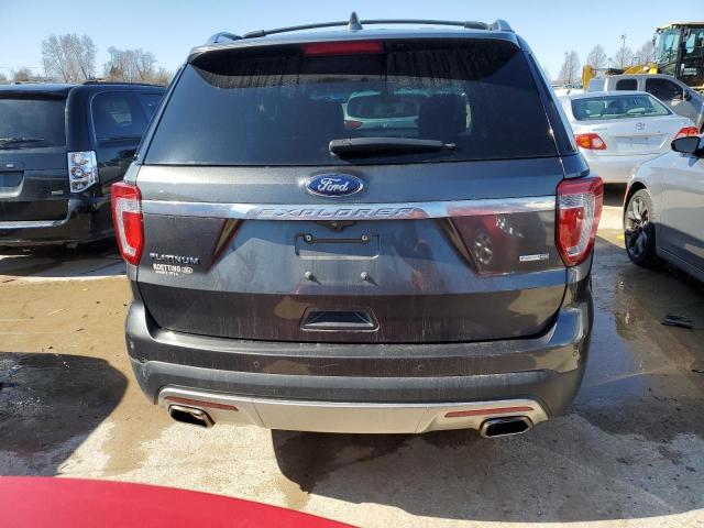 1FM5K8HT0HGA11415 - 2017 FORD EXPLORER PLATINUM GRAY photo 6