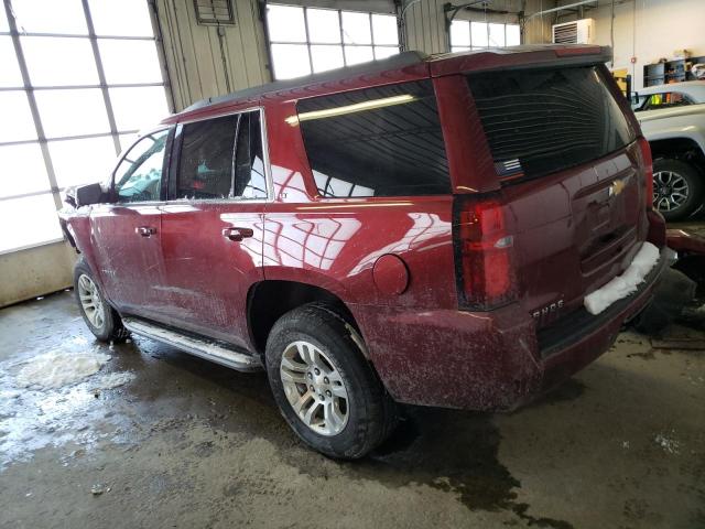 1GNSKBKC7LR253247 - 2020 CHEVROLET TAHOE K1500 LT BURGUNDY photo 2