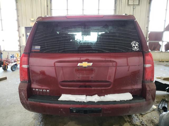 1GNSKBKC7LR253247 - 2020 CHEVROLET TAHOE K1500 LT BURGUNDY photo 6