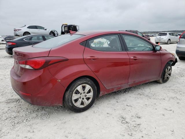 5NPDH4AE8GH663793 - 2016 HYUNDAI ELANTRA SE RED photo 3