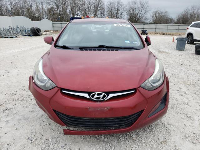 5NPDH4AE8GH663793 - 2016 HYUNDAI ELANTRA SE RED photo 5