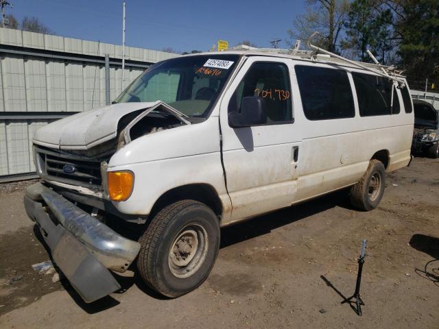 1FBSS31L47DA46676 - 2007 FORD ECONOLINE E350 SUPER DUTY WAGON WHITE photo 1