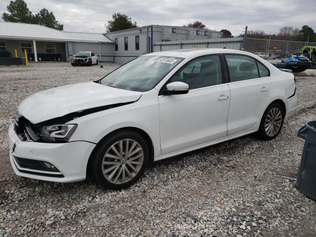 3VWL17AJ6GM323483 - 2016 VOLKSWAGEN JETTA SEL WHITE photo 1