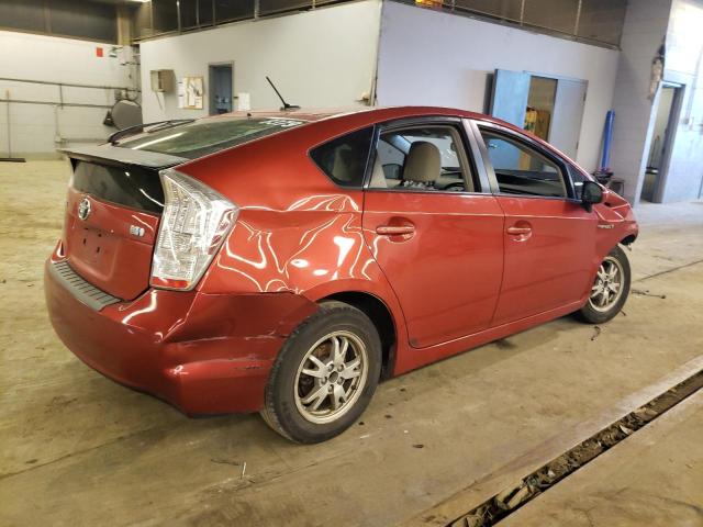 JTDKN3DU2B1438511 - 2011 TOYOTA PRIUS RED photo 3