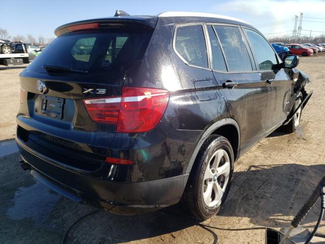 5UXWX5C50BL707786 - 2011 BMW X3 XDRIVE28I BLACK photo 3