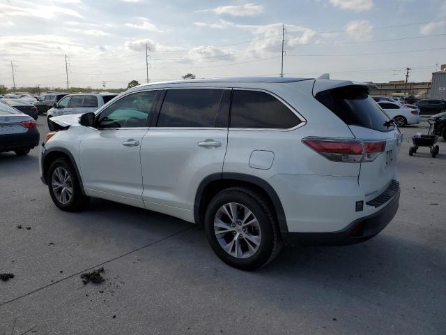 5TDKKRFH7FS054681 - 2015 TOYOTA HIGHLANDER XLE WHITE photo 2
