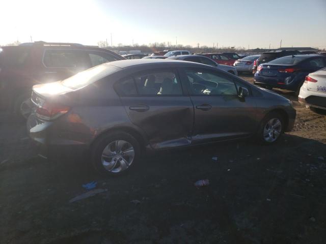 19XFB2F52EE064638 - 2014 HONDA CIVIC LX GRAY photo 3