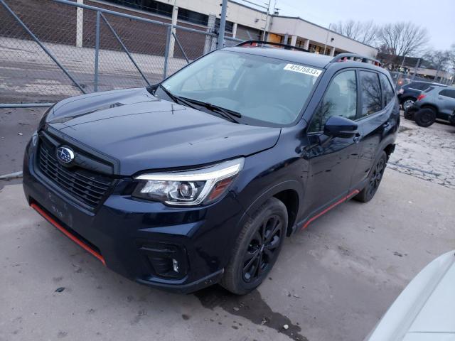 JF2SKAPC8KH564946 - 2019 SUBARU FORESTER SPORT BLUE photo 1