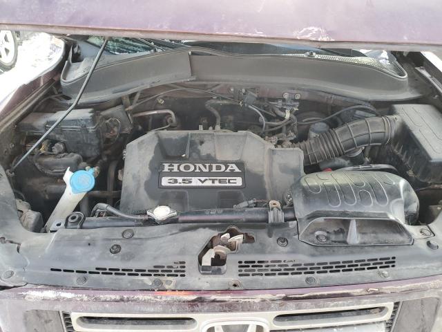 2HJYK16528H001269 - 2008 HONDA RIDGELINE RTL BURGUNDY photo 11