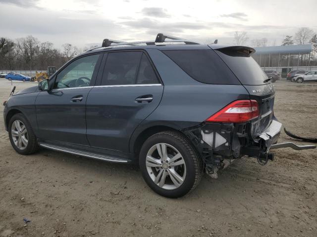4JGDA5HB8FA595437 - 2015 MERCEDES-BENZ ML 350 4MATIC GRAY photo 2